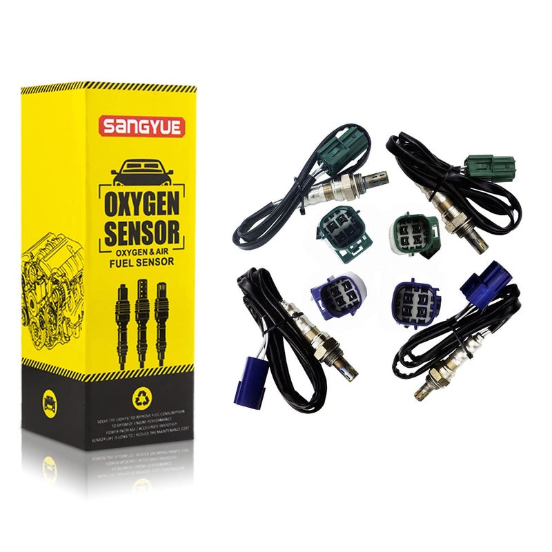 Sangyue 4 Oxygen Sensor 1 & 2 for Nissan Pathfinder 2003 3.5L Upstream + Downstream - Image 1